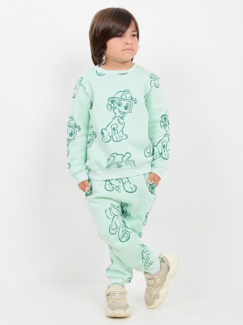Paw Patrol Themed Fleece Suit (Mint Green)
